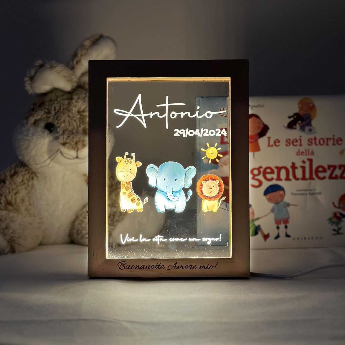 Cornice a Lampada Notte Personalizzata