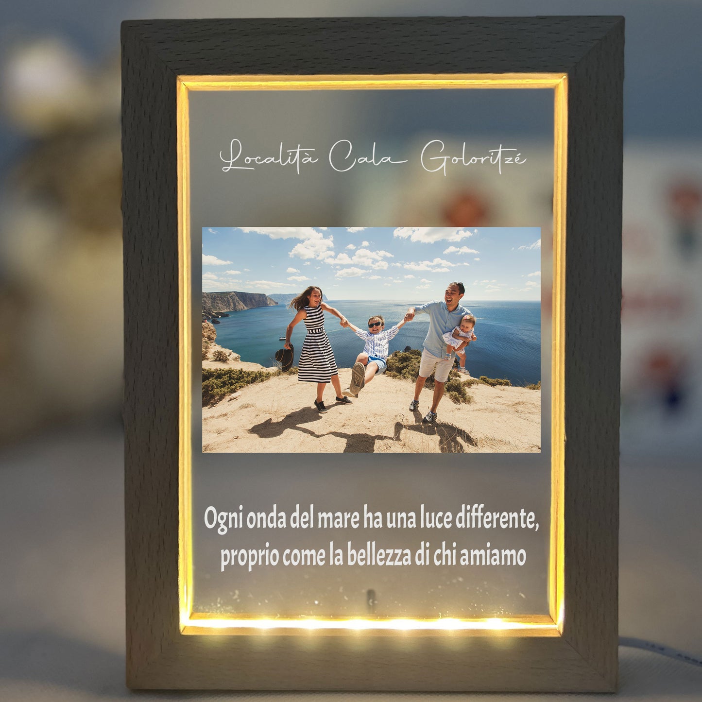 Cornice a Lampada Notte Personalizzata